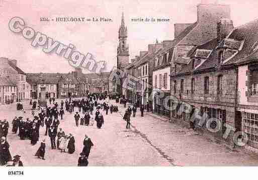 Ville de HUELGOAT, carte postale ancienne