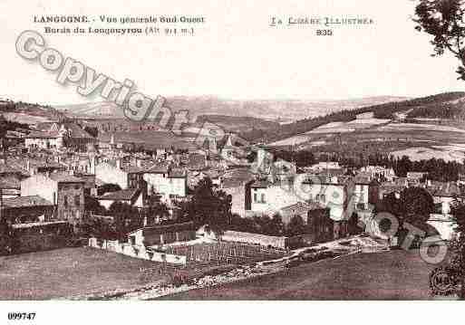 Ville de LANGOGNE, carte postale ancienne