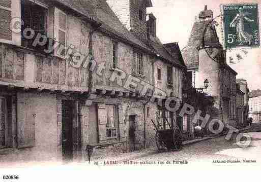 Ville de LAVAL, carte postale ancienne