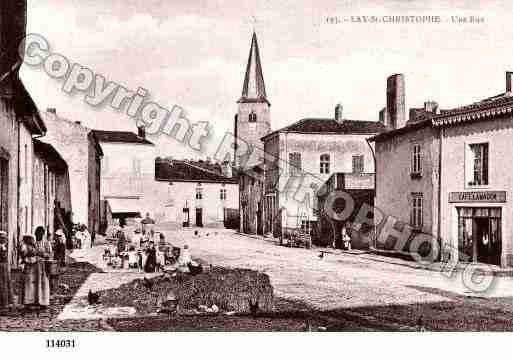 Ville de LAYSAINTCHRISTOPHE, carte postale ancienne