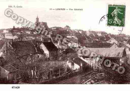 Ville de LORMES, carte postale ancienne Ville de LORMES, carte postale ancienne