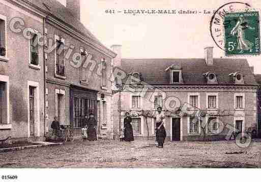Ville de LUCAYLEMALE, carte postale ancienne