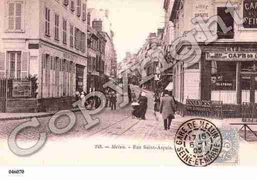 Ville de MELUN, carte postale ancienne