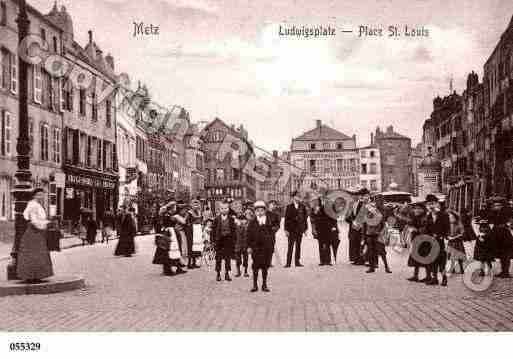 Ville de METZ, carte postale ancienne