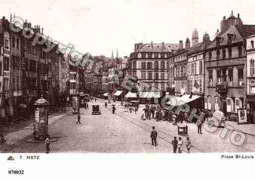 Ville de METZ, carte postale ancienne