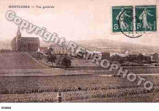 Ville de MONTCARRA, carte postale ancienne Ville de MONTCARRA, carte postale ancienne
