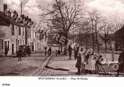 Ville de MONTEREAUFAUTYONNE, carte postale ancienne