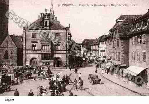 Ville de OBERNAI, carte postale ancienne