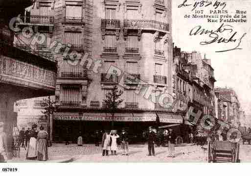 Ville de PARIS11, carte postale ancienne