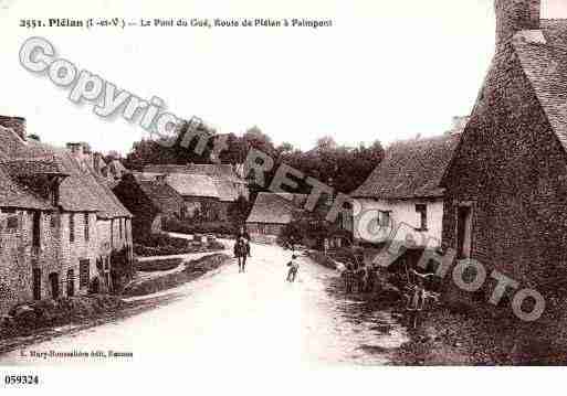 Ville de PLELANLEGRAND, carte postale ancienne