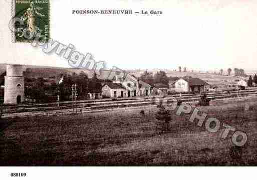 Ville de POINSONLESGRANCEY, carte postale ancienne