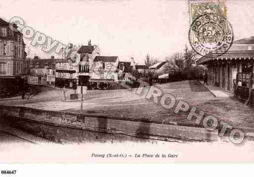 Ville de POISSY, carte postale ancienne