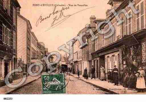 Ville de PONTL'EVEQUE, carte postale ancienne