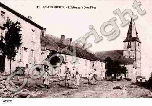 Ville de PUILLYETCHARBEAUX, carte postale ancienne