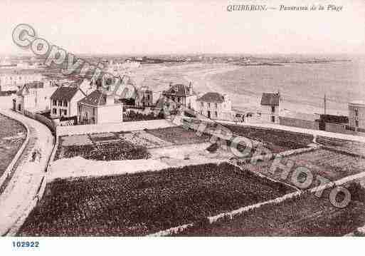 Ville de QUIBERON, carte postale ancienne