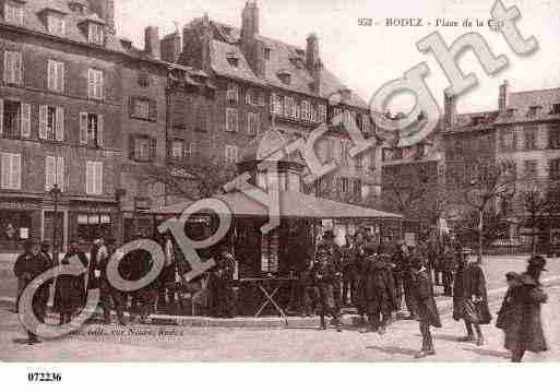 Ville de RODEZ, carte postale ancienne