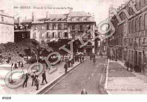 Ville de RODEZ, carte postale ancienne