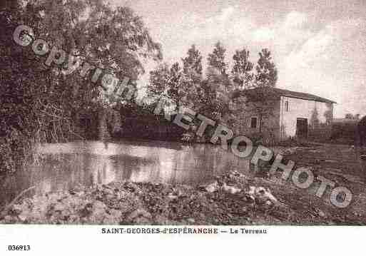 Ville de SAINTGEORGESD'ESPERANCHE, carte postale ancienne