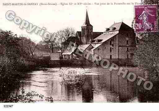 Ville de SAINTMARTINDESANZAY, carte postale ancienne