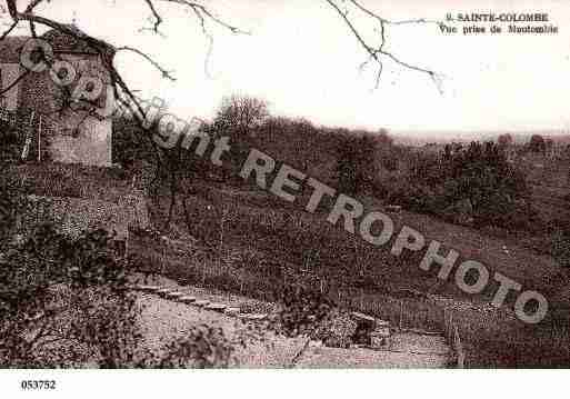 Ville de SAINTECOLOMBE, carte postale ancienne