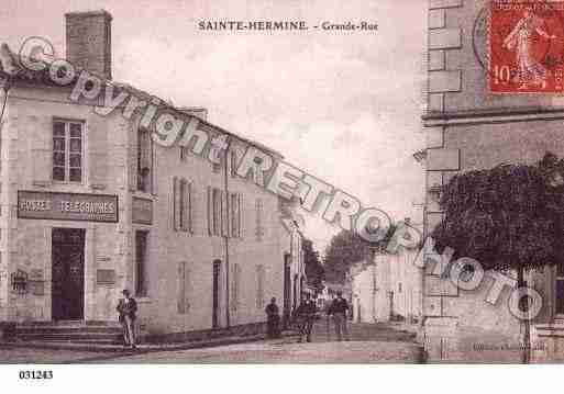 Ville de SAINTEHERMINE, carte postale ancienne