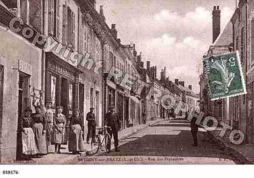 Ville de SAVIGNYSURBRAYE, carte postale ancienne