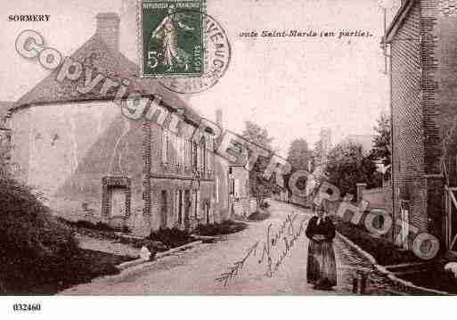 Ville de SORMERY, carte postale ancienne