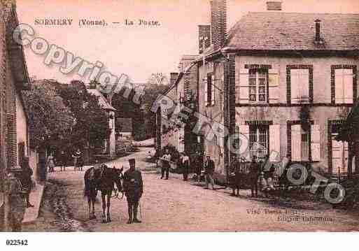 Ville de SORMERY, carte postale ancienne