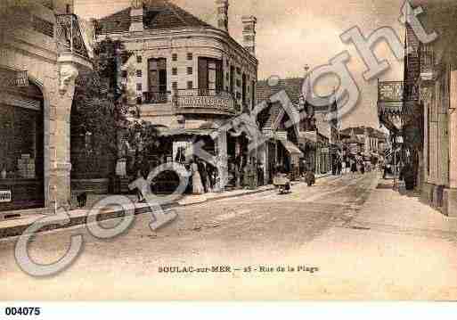 Ville de SOULACSURMER, carte postale ancienne