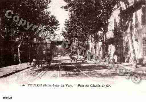 Ville de TOULON, carte postale ancienne