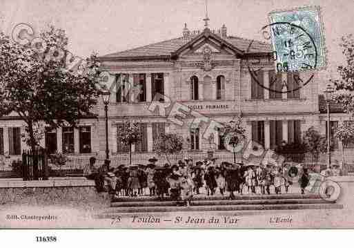 Ville de TOULON, carte postale ancienne