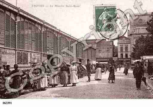 Ville de TROYES, carte postale ancienne