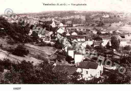 Ville de VAUHALLAN, carte postale ancienne