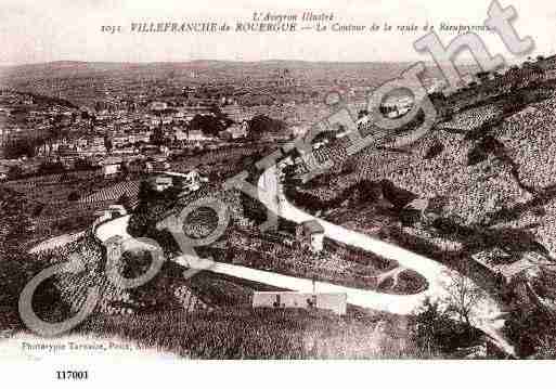 Ville de VILLEFRANCHEDEROUERGUE, carte postale ancienne