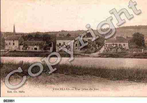 Ville de VINCELLES, carte postale ancienne