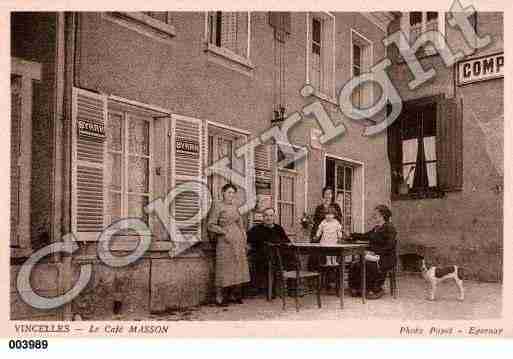 Ville de VINCELLES, carte postale ancienne