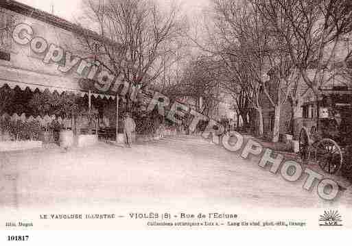 Ville de VIOLES, carte postale ancienne