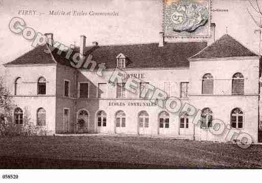 Ville de VIREY, carte postale ancienne