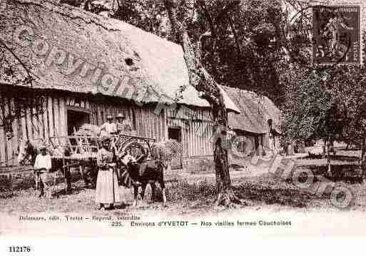 Ville de YVETOT, carte postale ancienne