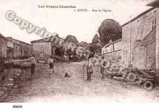 Ville de AOUZE, carte postale ancienne