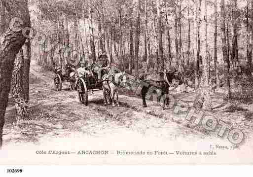 Ville de ARCACHON, carte postale ancienne