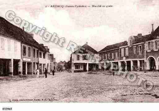 Ville de ARZACQARRAZIGUET, carte postale ancienne