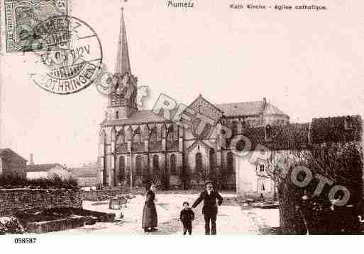 Ville de AUMETZ, carte postale ancienne