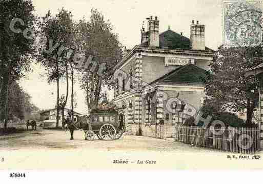 Ville de BLERE, carte postale ancienne Ville de BLERE, carte postale ancienne