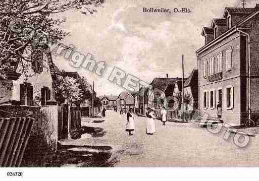 Ville de BOLLWILLER, carte postale ancienne