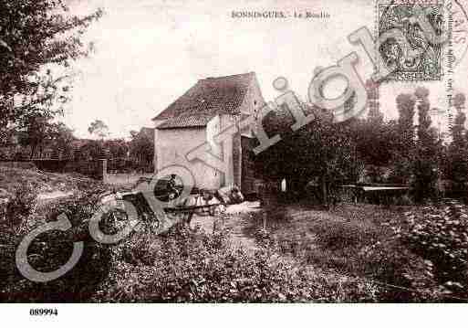 Ville de BONNINGUES, carte postale ancienne