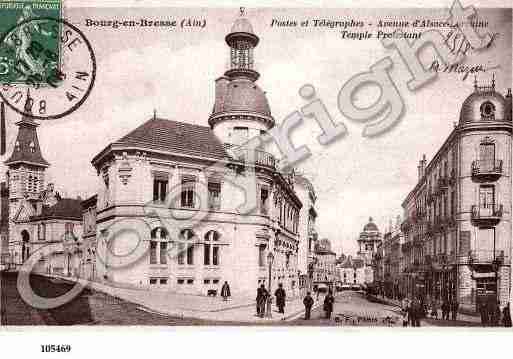 Ville de BOURGENBRESSE, carte postale ancienne