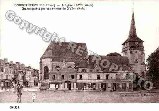 Ville de BOURGTHEROULDE, carte postale ancienne