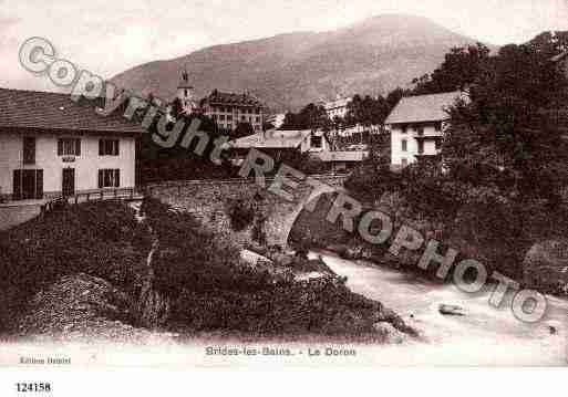 Ville de BRIDESLESBAINS, carte postale ancienne