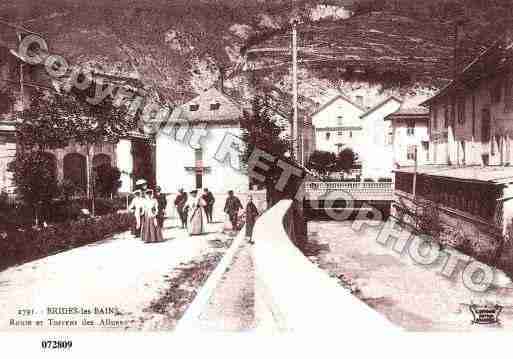Ville de BRIDESLESBAINS, carte postale ancienne